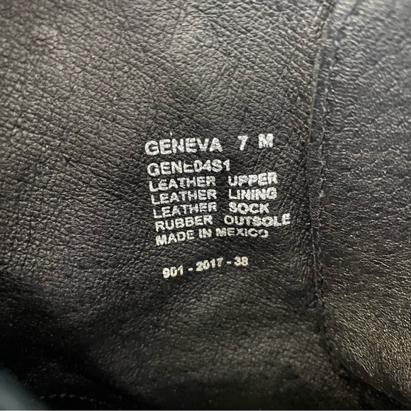 Steve Madden Geneva Combat Boot, Black Leather, size 7 - Picture 13 of 14